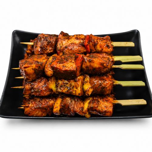 Salmon Kebabs - Jerk