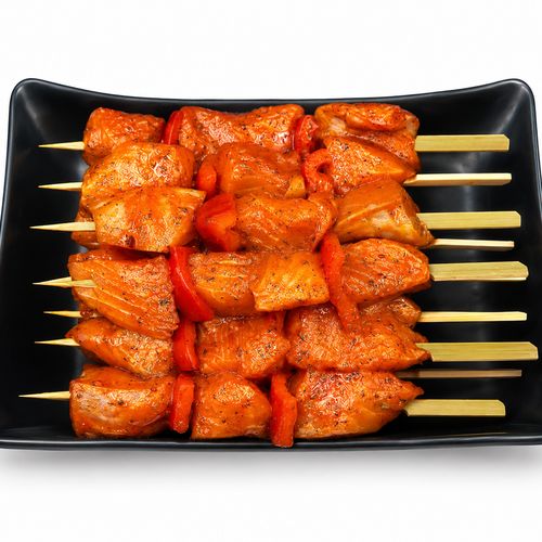 Salmon Kebab - Moroccan Spiced