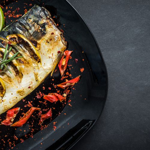 cooked mackerel