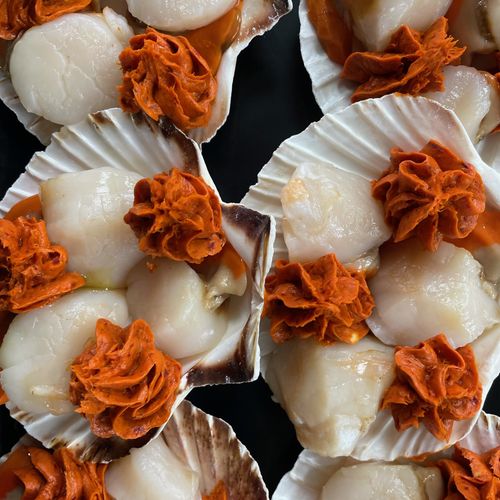 Scallops with 'Nduja Butter