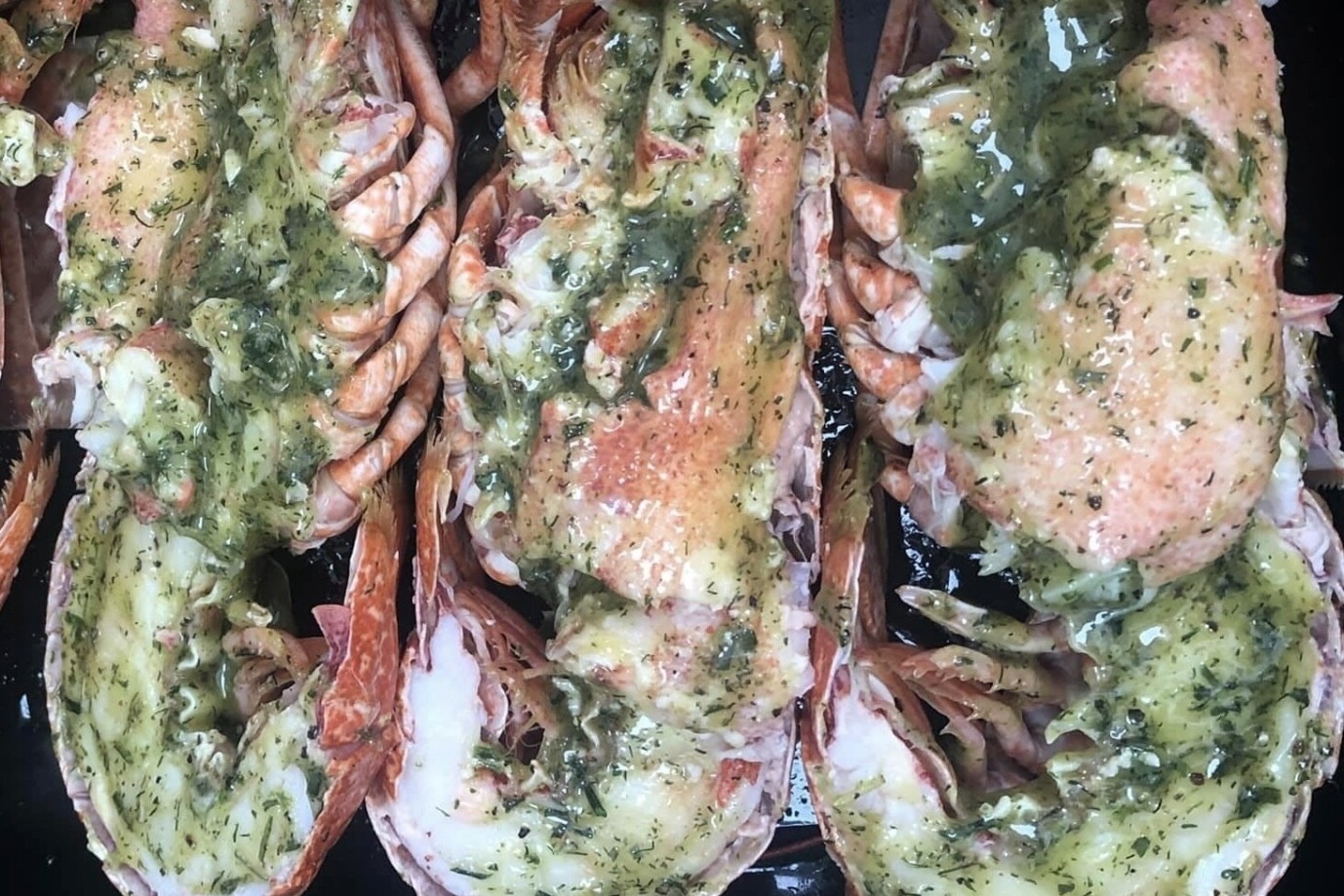 Garlicky valentines lobster