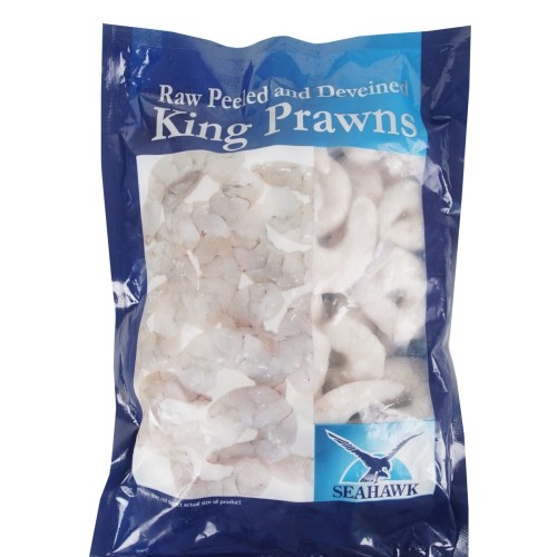 Raw Peeled King Prawns - FROZEN