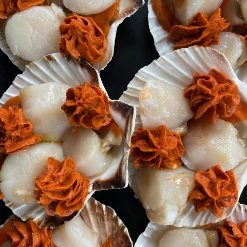 Scallops with 'Nduja Butter