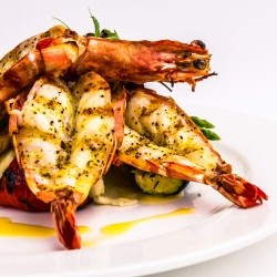 Marinated 'Bad-Boy' Tiger prawns